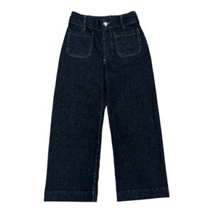 Maeve Dark Blue Wide Leg Jeans
